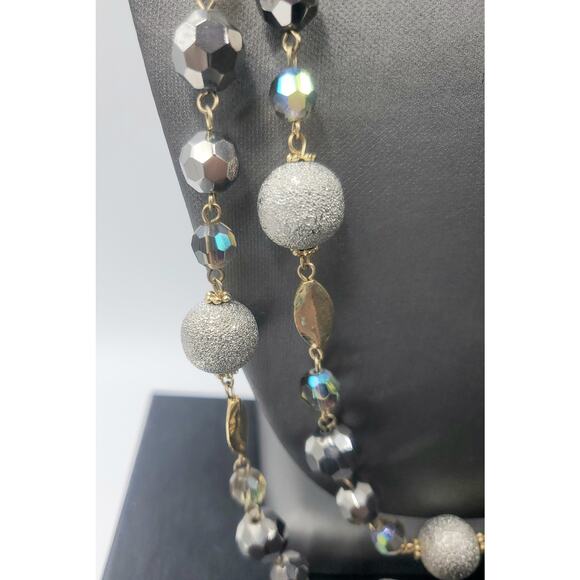 VTG Real Collectibles by Adrienne Long Double Strand Beaded Statement Necklace - Picture 3 of 8